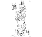 Kenmore 1107005851 tub and basket assembly diagram