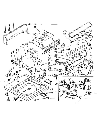 Top and console assembly