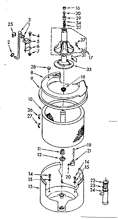 TUB AND BASKET ASSEMBLY