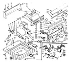 Kenmore 1107004802 top and console assembly diagram