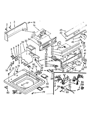 Top and console assembly