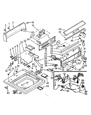 Top and console assembly