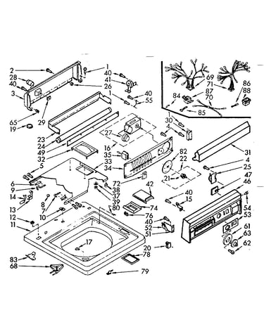 Top and console assembly