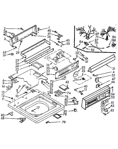 Top and console assembly