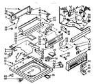 Kenmore 1107005953 top and console assembly diagram