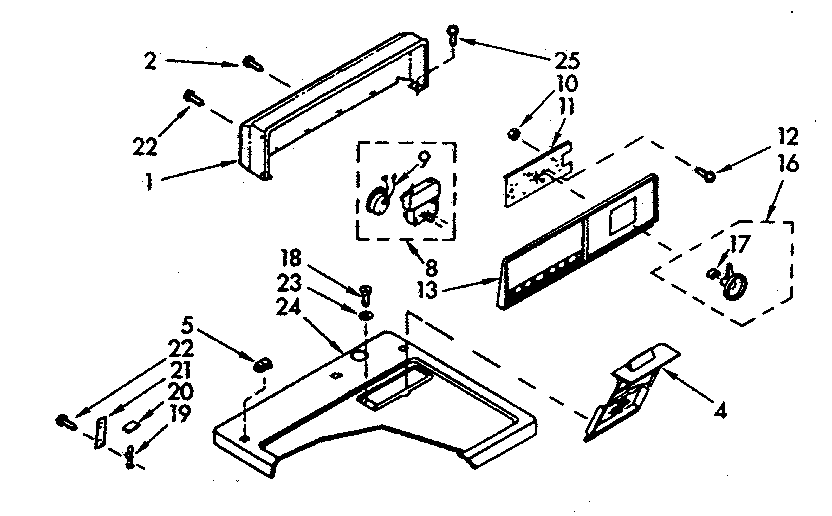 Top and console assembly