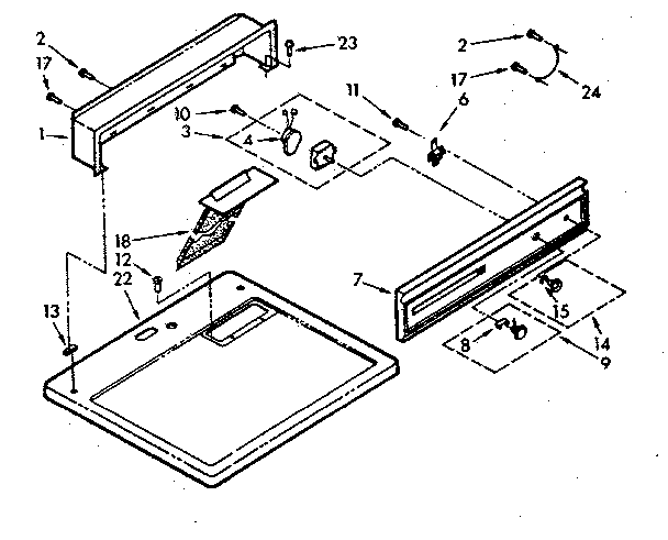 Top and console assembly