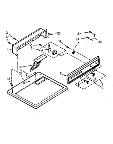 Top and console assembly