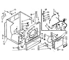 Kenmore 1107007500 cabinet assembly diagram