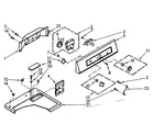 Kenmore 1107007500 top and console assembly diagram
