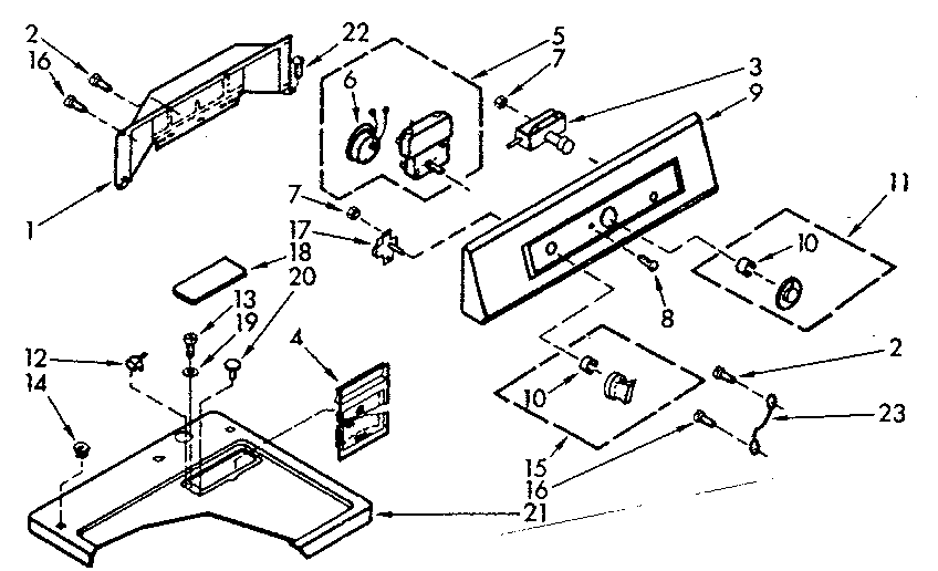 Top and console assembly