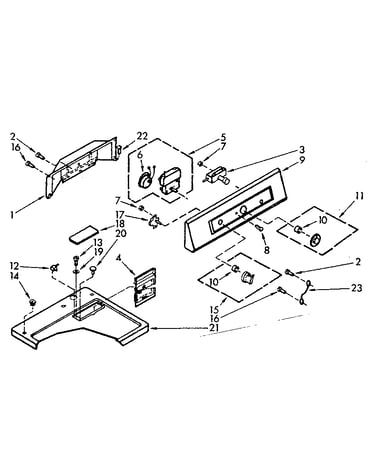 Top and console assembly