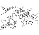 Kenmore 1107007501 top and console assembly diagram