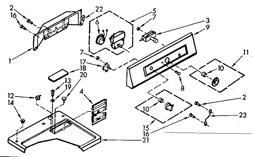 Top and console assembly