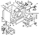 Kenmore 1107007510 cabinet assembly diagram