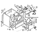 Kenmore 1107007600 cabinet assembly diagram