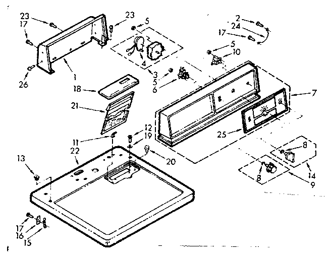 Top and console assembly