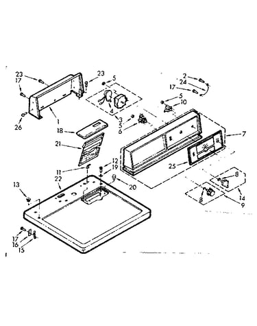 Top and console assembly