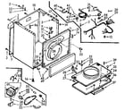 Kenmore 1107007701 cabinet assembly diagram