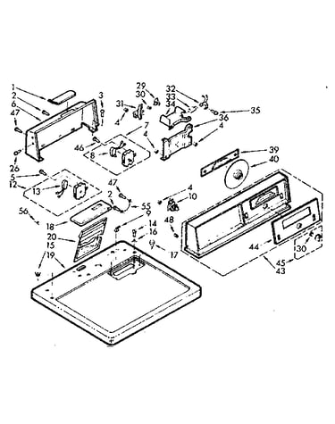Top and console assembly