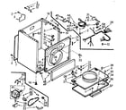 Kenmore 1107007702 cabinet assembly diagram