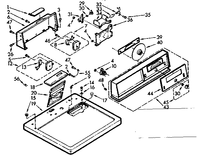 Top and console assembly
