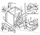 Kenmore 1107007800 cabinet assembly diagram