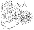 Kenmore 1107007800 top and console assembly diagram