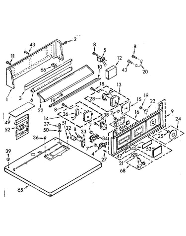 Top and console assembly