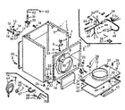 Kenmore 1107007801 cabinet assembly diagram