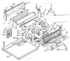 Kenmore 1107007801 top and console assembly diagram