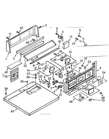 Top and console assembly
