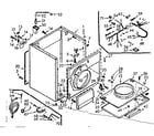 Kenmore 1107007802 cabinet assembly diagram