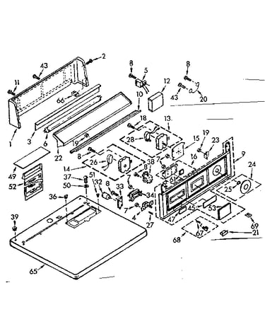 Top and console assembly