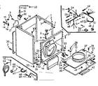 Kenmore 1107007803 cabinet assembly diagram