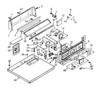 Kenmore 1107007803 top and console assembly diagram
