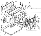 Kenmore 1107007804 top and console assembly diagram