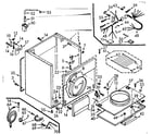 Kenmore 1107007900 cabinet assembly diagram