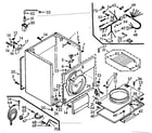 Kenmore 1107007901 cabinet assembly diagram