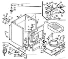 Kenmore 1107007902 cabinet assembly diagram
