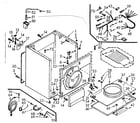 Kenmore 1107007903 cabinet assembly diagram