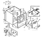 Kenmore 1107008210 cabinet assembly diagram