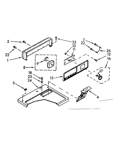 Top and console assembly