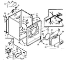 Kenmore 1107008211 cabinet assembly diagram