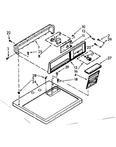 Top and console assembly