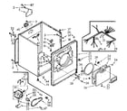 Kenmore 1107008400 cabinet assembly diagram
