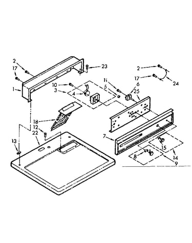 Top and console assembly