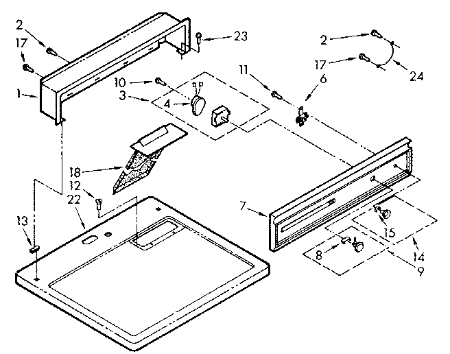 TOP AND CONSOLE ASSEMBLY