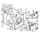 Kenmore 1107008500 cabinet assembly diagram