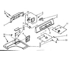 Kenmore 1107008500 top and console assembly diagram